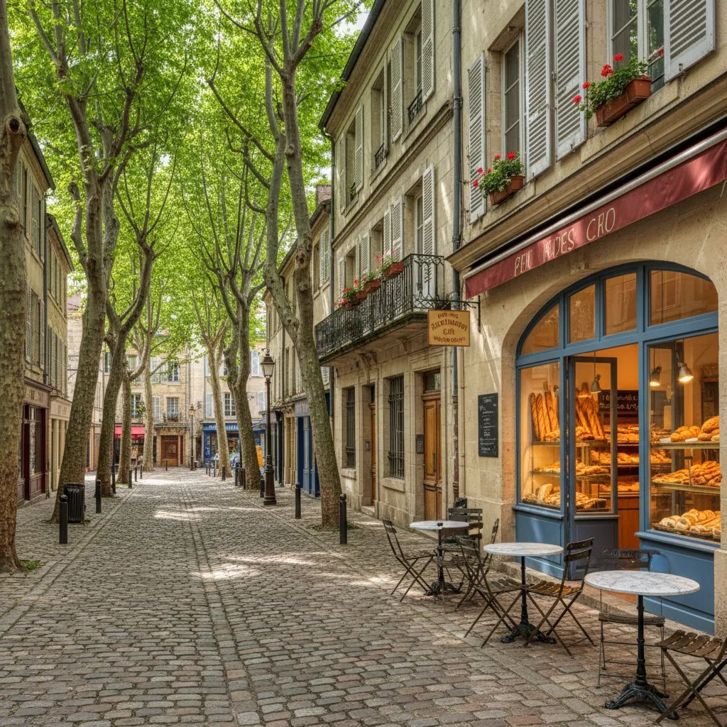 Rue pittoresque du centre-ville de Limoges