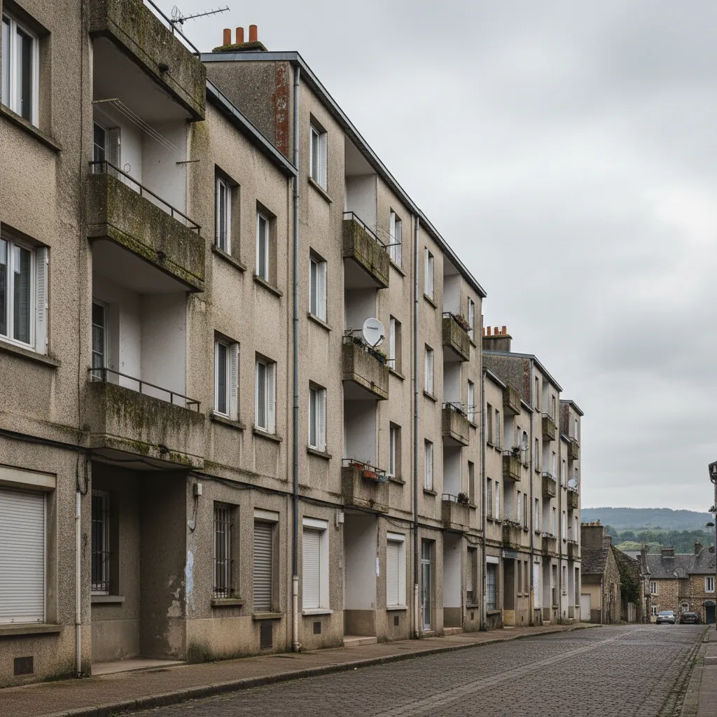 Immeubles du quartier prioritaire Canteloup-Marronniers à Honfleur