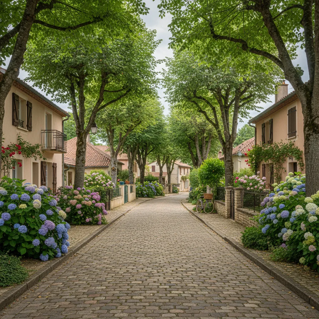 Rue résidentielle calme dans un quartier prisé de Blois