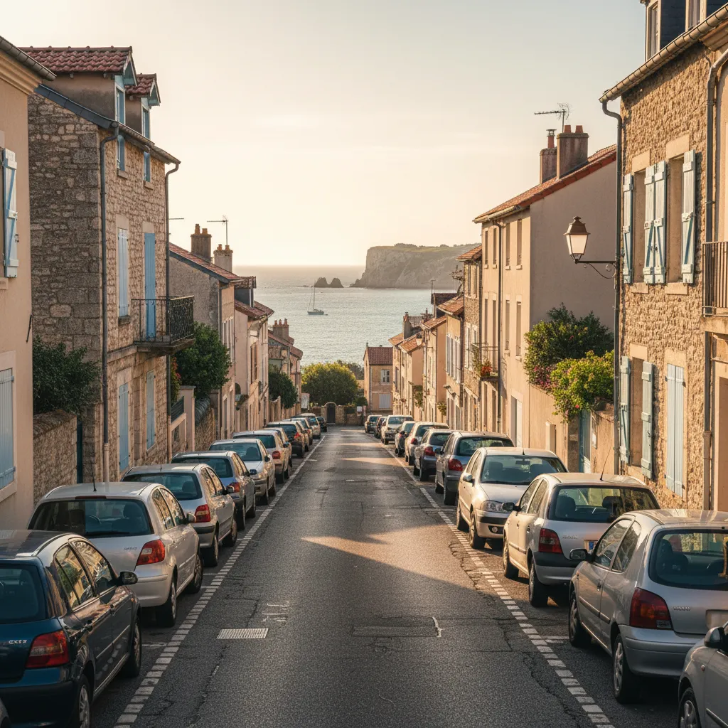 Quartier résidentiel excentré à Deauville