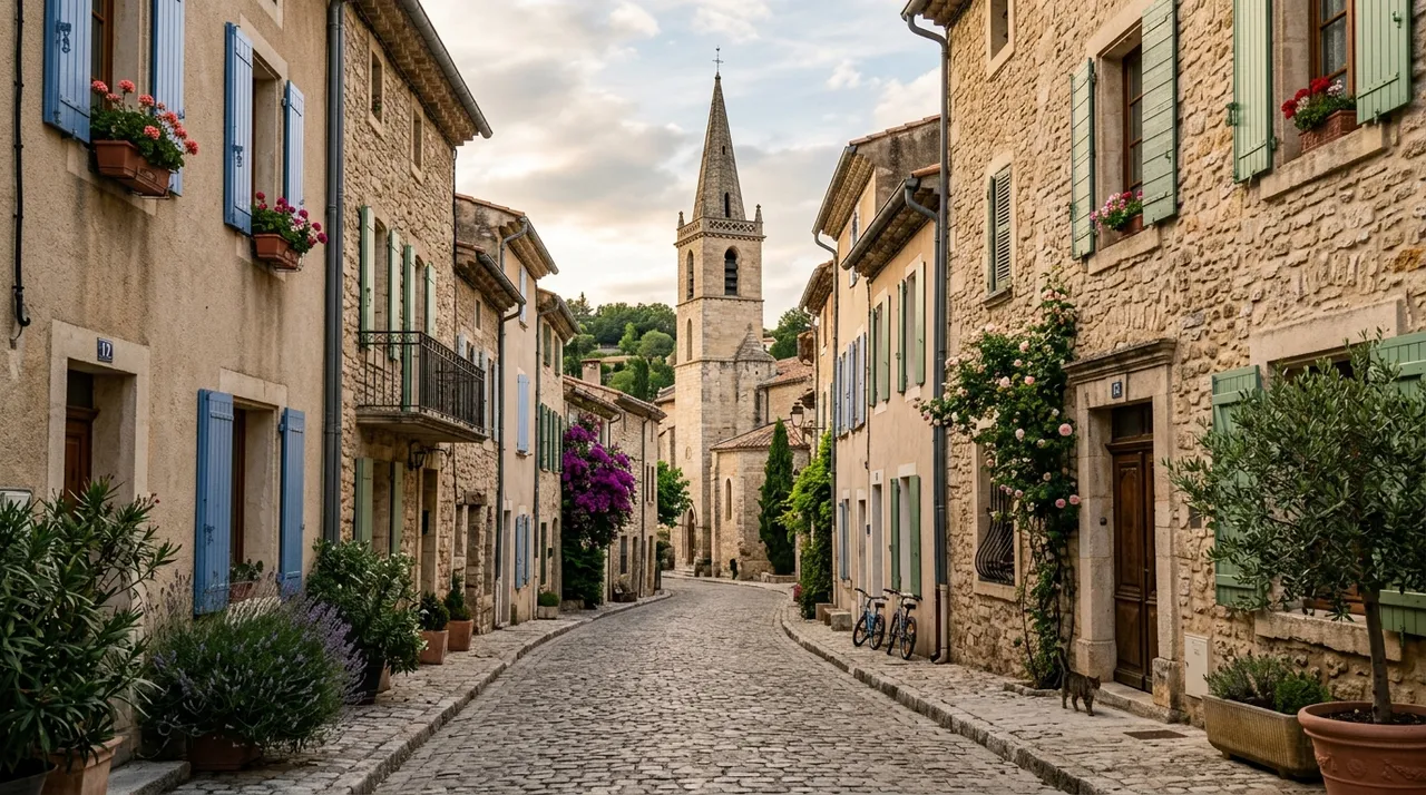 Rue résidentielle dans un quartier d'Évreux