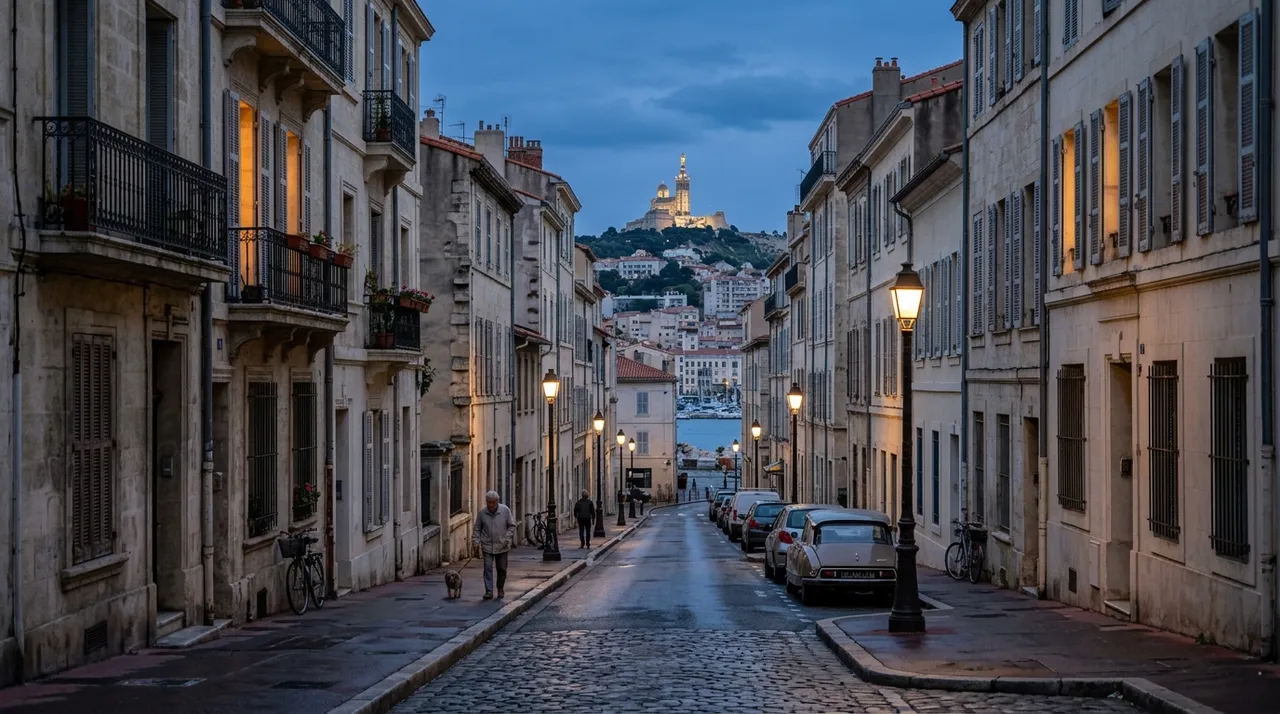 Rue résidentielle dans un quartier sensible de Saint-Nazaire