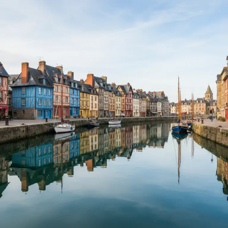 Vieux Bassin de Honfleur avec ses maisons colorées