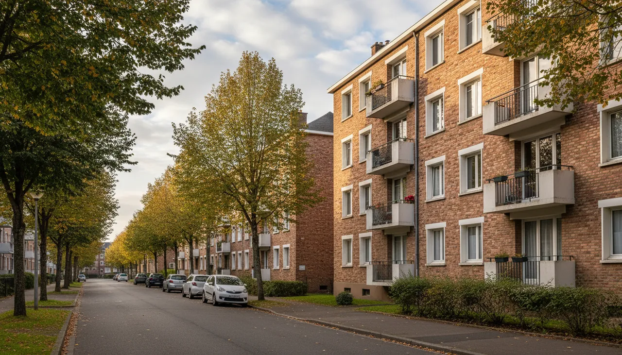 Immeubles du quartier Beau-Marais à Calais