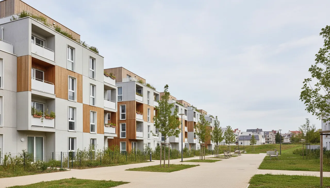Immeubles d'un quartier sensible à Amiens