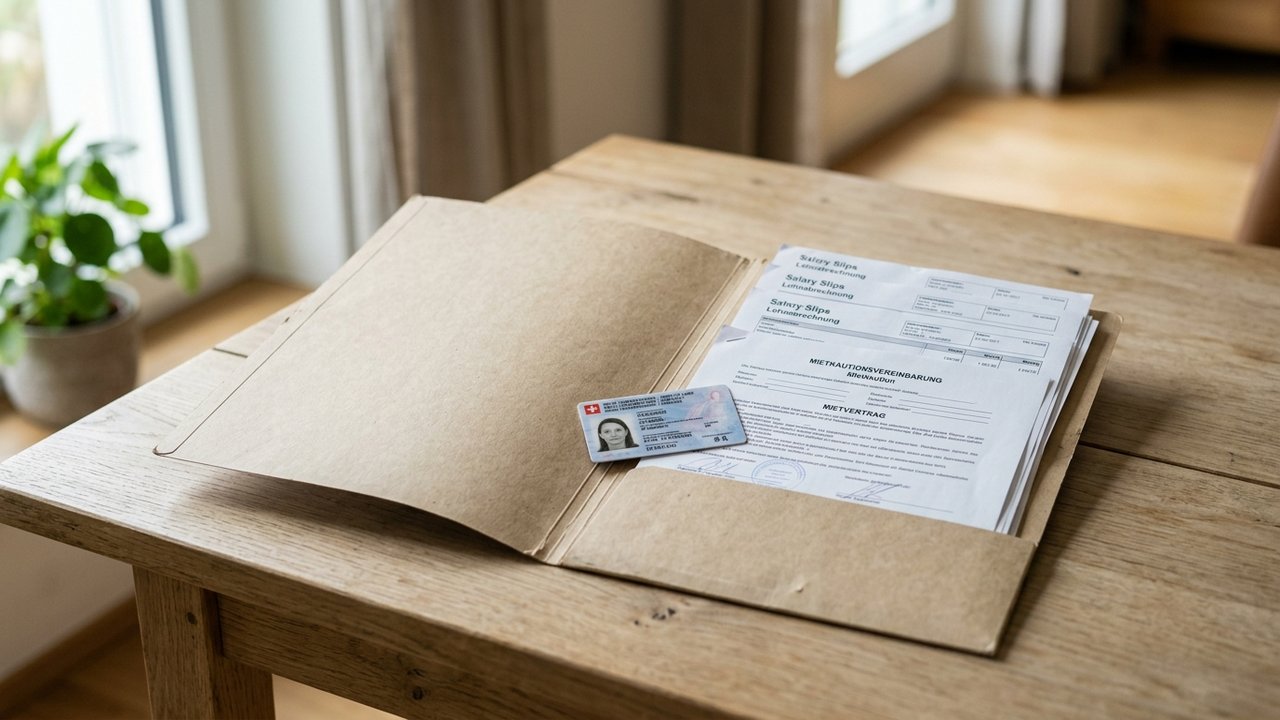 Dossier complet avec pièces d'identité, bulletins de salaire et documents de garantie locative