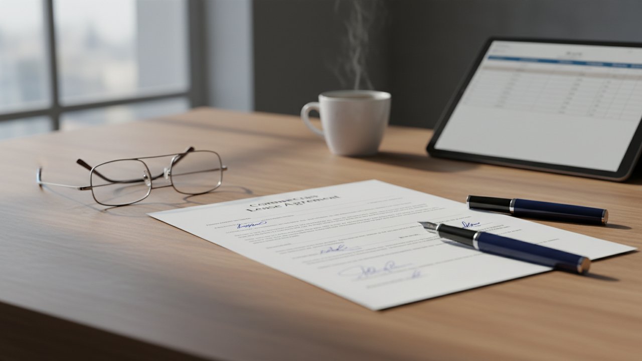 Document de bail commercial pour location immobilier professionnel