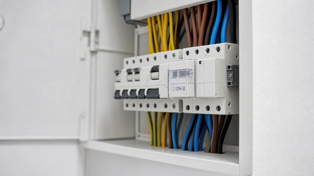Tableau électrique domestique avec télérupteur modulaire pour éclairage